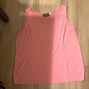 Bob Mackie. Women’s. Salmon colored tank. SIZE XL.